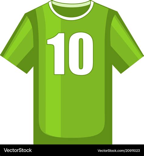 Colorful cartoon soccer uniform t-shirt Royalty Free Vector