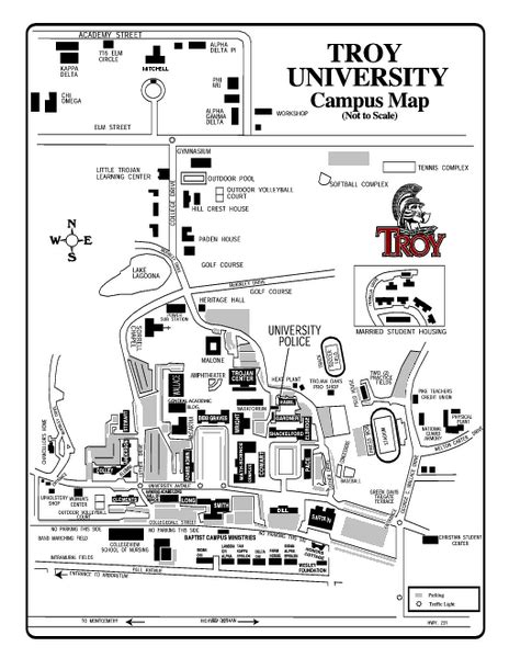 Troy University Map - Troy Alabama • mappery