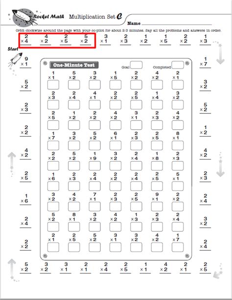 Multiplication 1s through 9s [BASIC] - Rocket Math