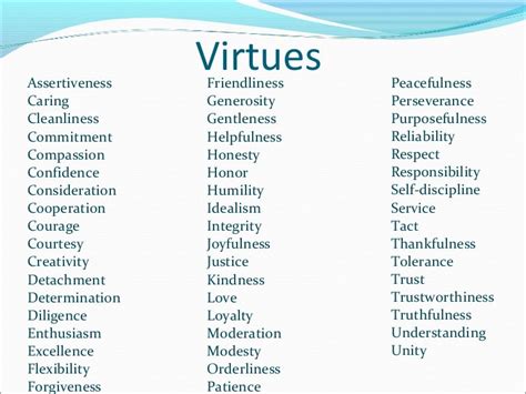 Virtues