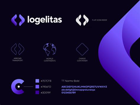 Logelitas - logistic company logo / icon / explanation by Gedas ...