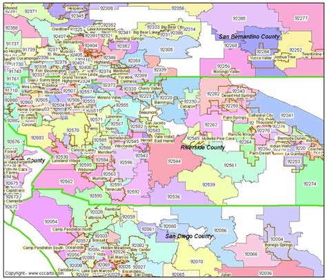 Riverside County Zip Code Map – Map VectorCampus Map