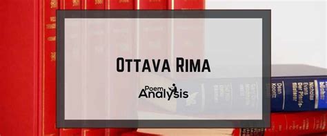 Ottava Rima Definition and Examples - Poem Analysis