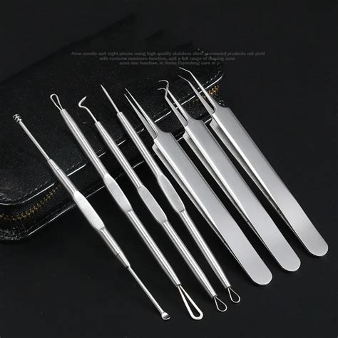 7Pcs Blackhead Remover Tool Kit Facial Pimple Removal Tools Blemish ...