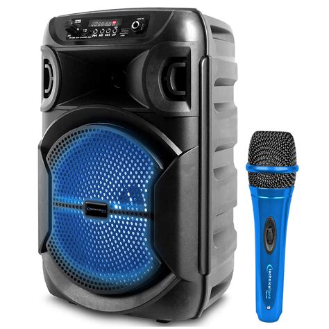 Technical Pro 8" Portable 1000W Bluetooth Speaker w/ Woofer & Tweeter ...