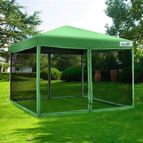 Quictent 10x10 Ez Pop up Canopy Screen House with Netting Instant ...