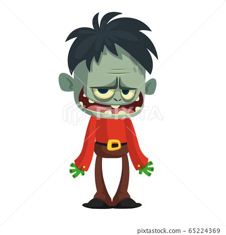 Cartoon funny zombie. Halloween vector - 스톡일러스트 [65224369] - PIXTA