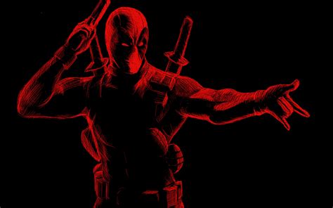 1920x1200 Deadpool Red Art 1080P Resolution ,HD 4k Wallpapers,Images ...