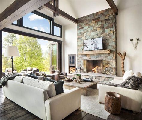 31 Dream Houses #Hugehouses | Modern rustic living room, Modern rustic ...