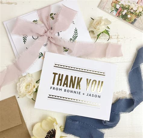 3 Wedding Thank You Card Ideas - Gleefulblogger