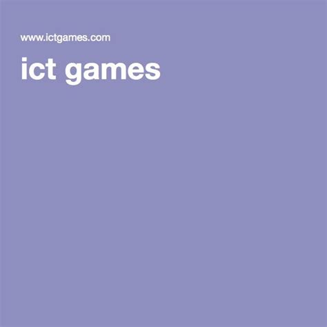 ict games | Ict games, Free educational games, Ict