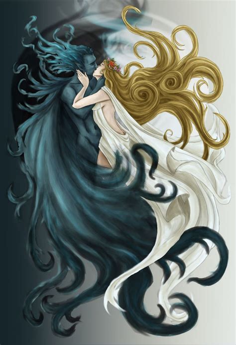 'Kiss' by Elisa Ronchi-McGlade | Hades and persephone, Art, Fantasy art