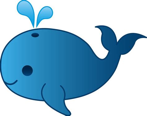 My free clip art of a little blue whale | Free Clip Art by Liz ...