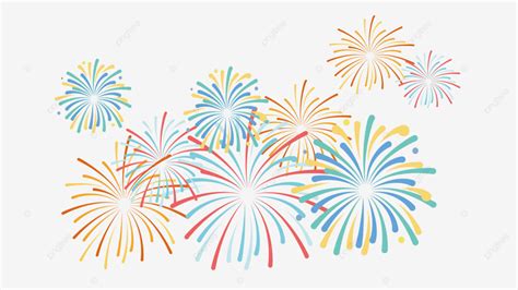 New Year Fireworks Festival Clip Art, New Year, Fireworks, Clipart PNG ...