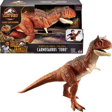 Buy Jurassic World Toys Colossal Carnotaurus Toro Dinosaur Action ...