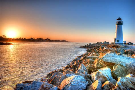 Santa Cruz Harbor Lighthouse Photograph by Brad Kazmerzak - Pixels