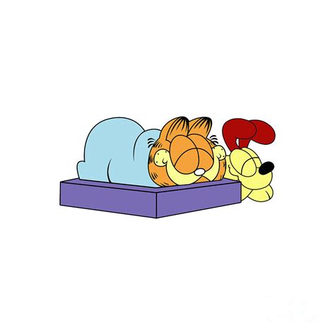 Garfield and Odie Sleep Drawing by Geraldine T Somerville - Pixels