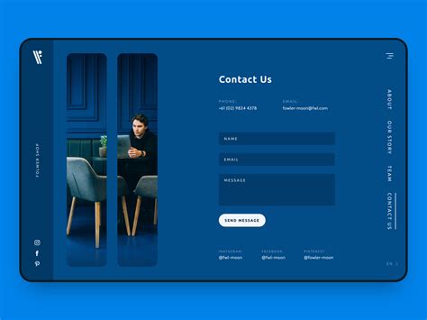 Contact Page Layout by Maryna Serohina on Dribbble