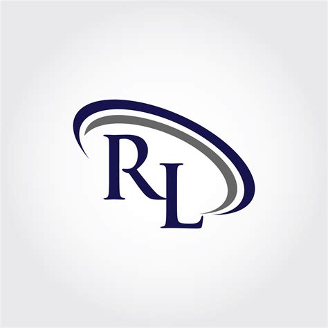 Monogram RL Logo Design By Vectorseller | TheHungryJPEG