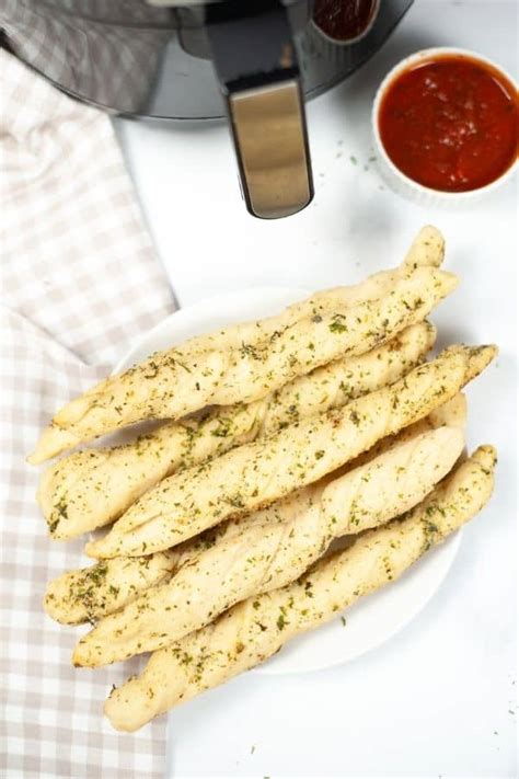 Air Fryer Garlic Breadsticks {Buttery and Crispy} | It is a Keeper