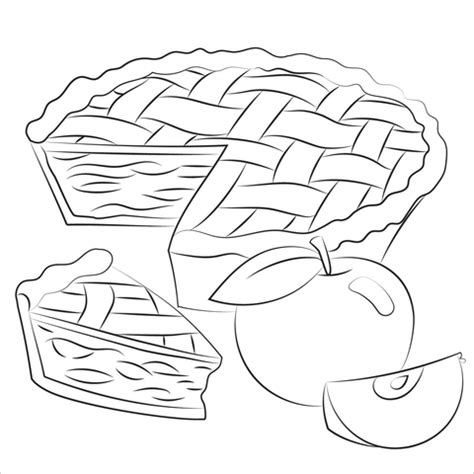 Pie Coloring Pages