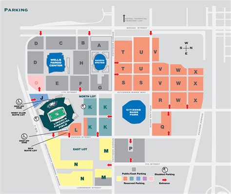 Wells Fargo Center Parking Map – The World Map