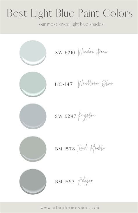 Benjamin Moore Light Blue Grey Paint | Shelly Lighting