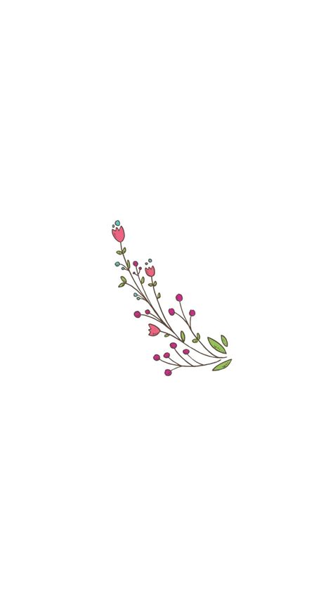 Flowers - White Background Minimalist Wallpaper | Minimalist wallpaper ...