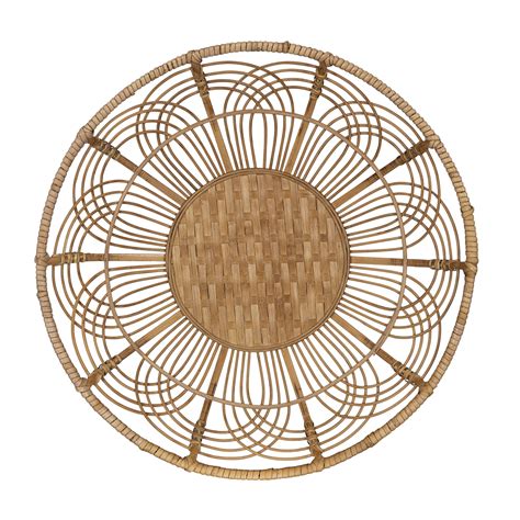 Stratton Home Decor Boho Medium Bamboo Decorative Wall Basket - Walmart.com