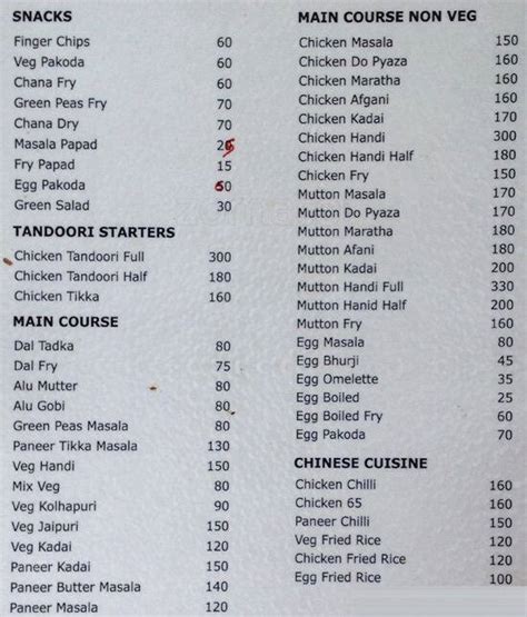 Swagat Menu, Menu for Swagat, Khadakwasla, Pune - Zomato