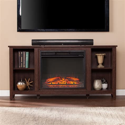 Paxifyre Electric Fireplace TV Stand, For TVs up to 50", Espresso ...