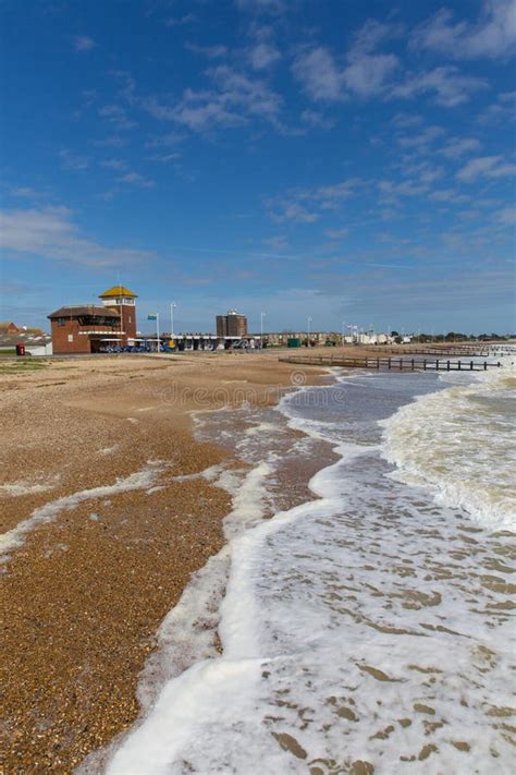 Littlehampton Beach and Waves England UK South Coast West Sussex Stock ...