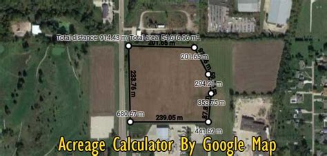 Acreage Calculator By Google Map - Simple Converter