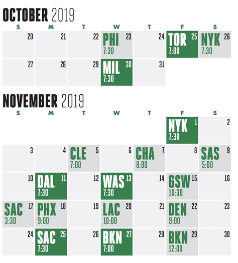 The full Boston Celtics 2019-20 season schedule has been released