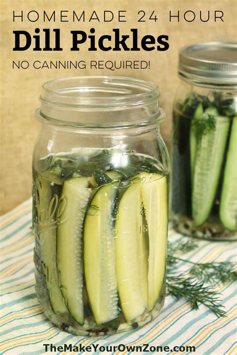 Homemade Dill Pickles - The Make Your Own Zone