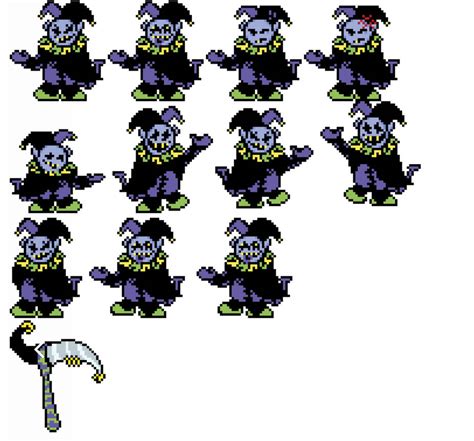 Jevil Custom Sprite Sheet (GIF) by verydapperyesiam on DeviantArt