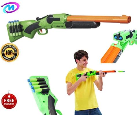 Adventure Force Double Fire Dart Blaster Shotgun, Barrel Blaster Fits ...