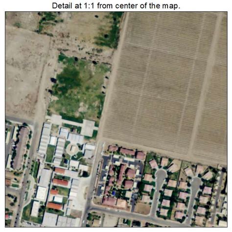 Aerial Photography Map of Mecca, CA California