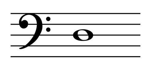 D Major Scale Bass Clef