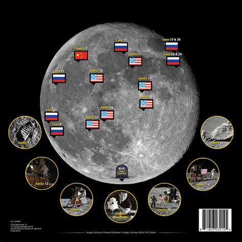 Moon Crater Map (2-Sided) — Explore Scientific