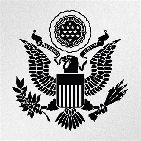 CAR STICKER USA COAT OF ARMS STICKER UNITED STATES OF AMERICA BUMPER ...