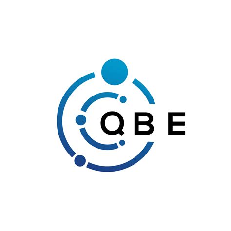 QBE letter technology logo design on white background. QBE creative ...