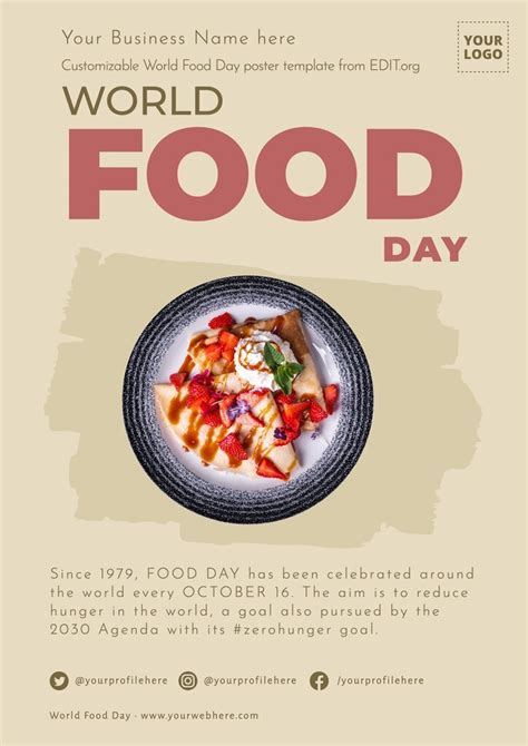 Design World Food Day Posters Online