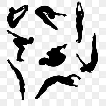 Diving Silhouette PNG And Vector Images Free Download - Pngtree