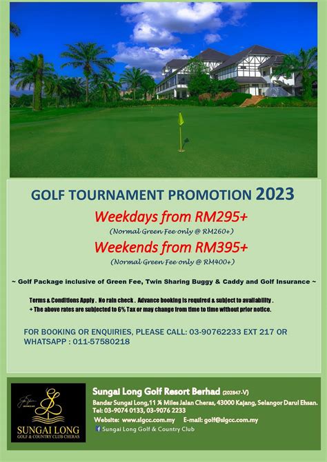 Sungai Long Golf & Country Club (SLGCC) - Tournament Promotion 2023