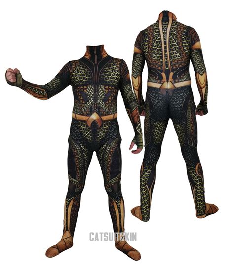 Custom Dc Aquaman Cosplay Costume Halloween Diver Full Body Spandex ...