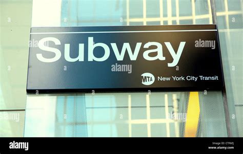 New York Subway Sign Stock Photo - Alamy