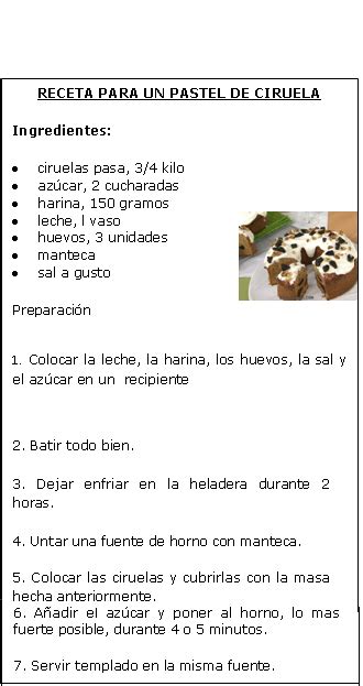 El texto instructivo | Módulo de Articulación Lengua | Ejemplo de un ...