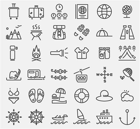 20 Awesome Free Travel & Tourism Iconsets You Can Download - Hongkiat