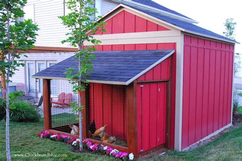 Remodelaholic | Cute DIY Chicken Coop with Attached Storage Shed